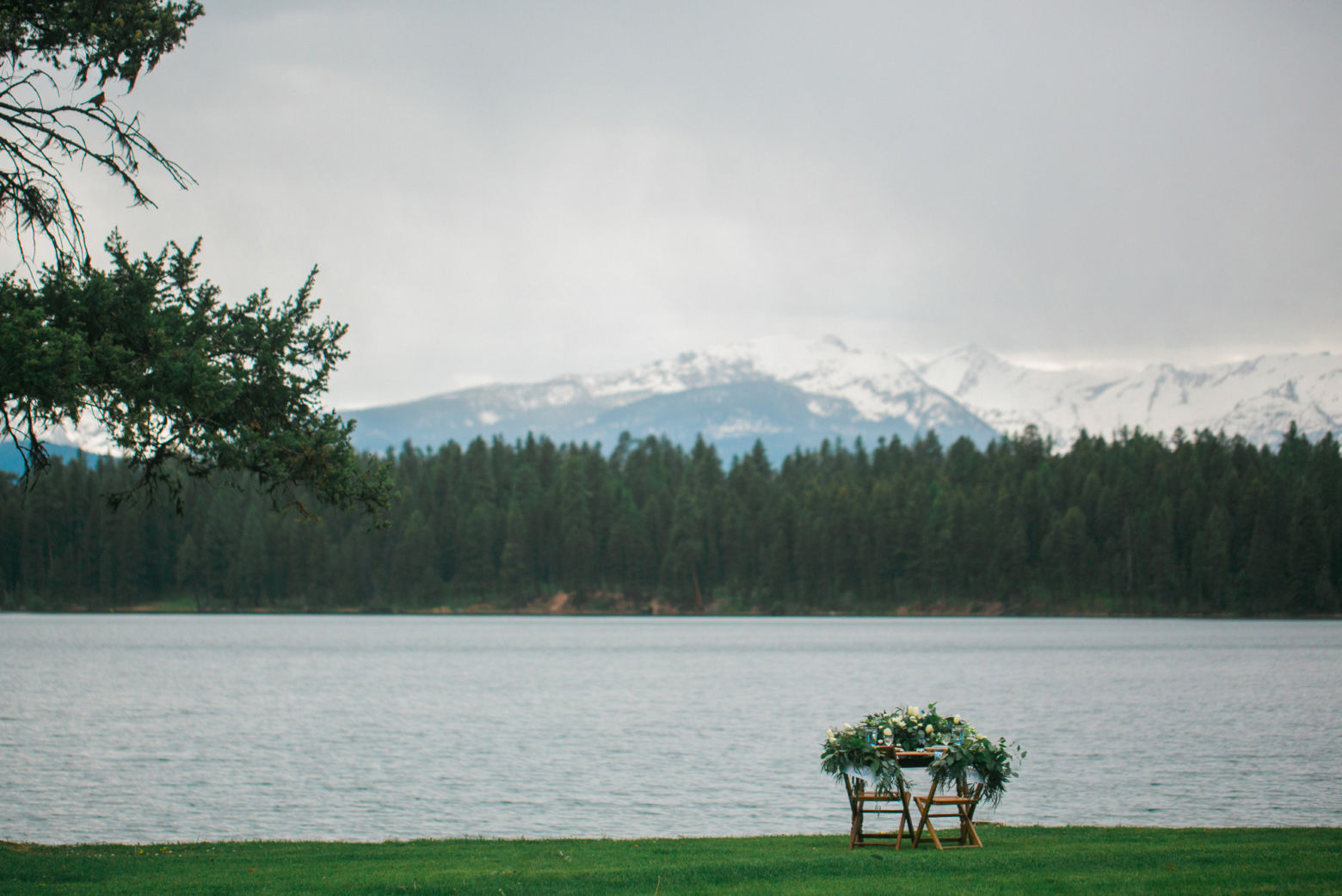 Holland Lake Lodge Montana Wedding